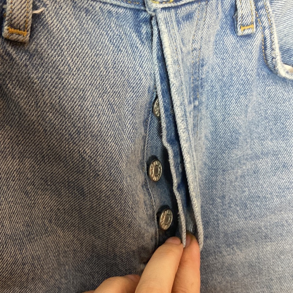 AGOLDE 90's Pinch Waist High Rise Straight Jeans in Backdrop Size 25 Dis… - Picture 6 of 13